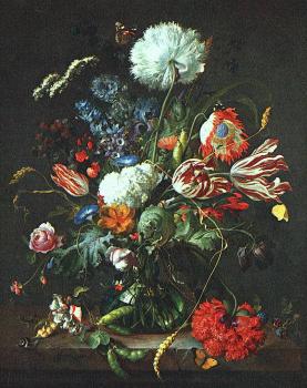 Jan Davidsz De Heem : Vase of Flowers